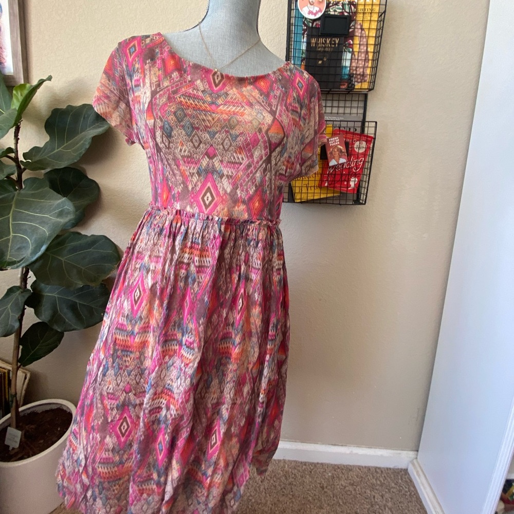 anthropologie short sleeve dress